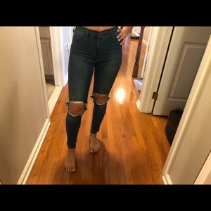 Fashion Nova Jeans Size 1 Medium Wash
